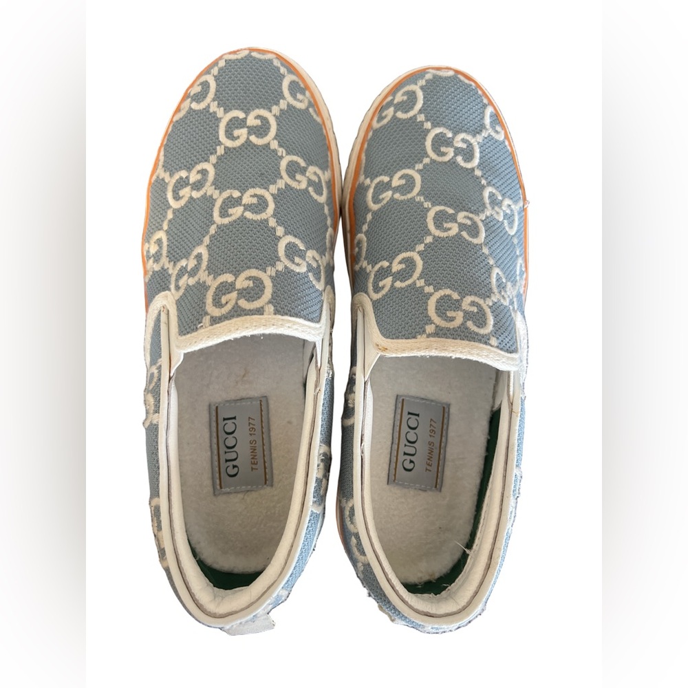 Gucci 1977 Cloth Monogram Slip-On Sneakers